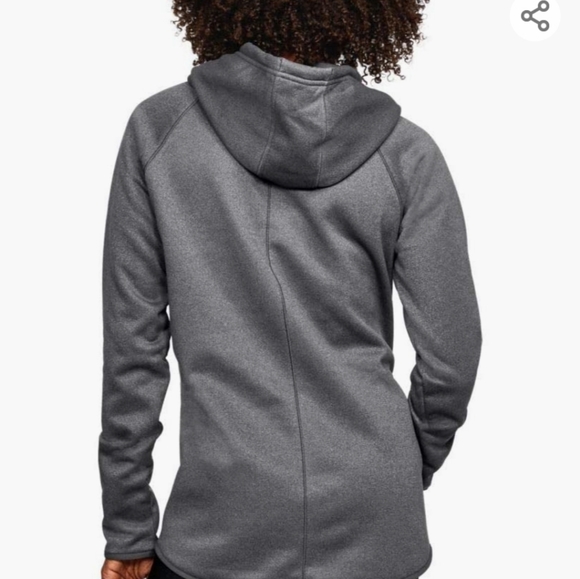 NWT UNDER ARMOUR GRAY HOODIE. DOUBLE THREAT FLEECE HOODY SIZE M - Picture 3 of 10